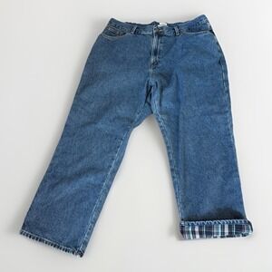 LL Bean Jeans Women's Size 20 Petite Lined Insulated Original Fit Inseam 28